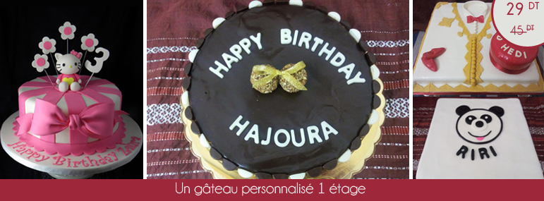 le-bon-gout,sfax,gateau personnalisé 1 étage